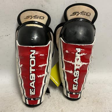 Used Easton SY50 Youth Shin Guards White/Black/Red 8" 11855-S000193906