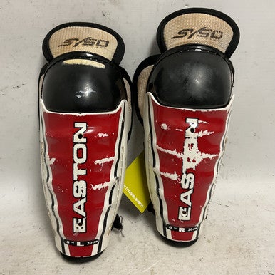 Used Easton SY50 Youth Shin Guards White/Black/Red 8" 11855-S000193906