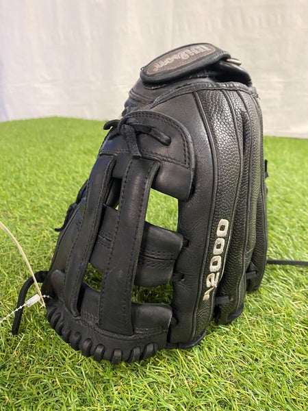 Black Wilson A2000 RH Softball Glove 12.5" (Used)