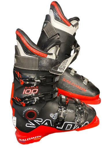 Used Salomon X100MAX Mens DH Ski Boot Black 255 MP - M07.5 - W08.5 11883-S000153454
