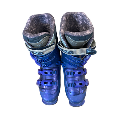 Used Salomon 7.0 PERFORMA Girls DH Ski Boot Navy Blue 240 MP - J06 - W07 11883-S000139392