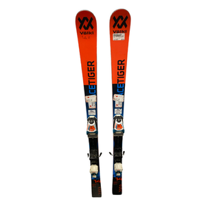 Used Volkl RACETIGER GS Boys DH Ski/Binding White/Royal/Red 140 cm 11883-S000147210