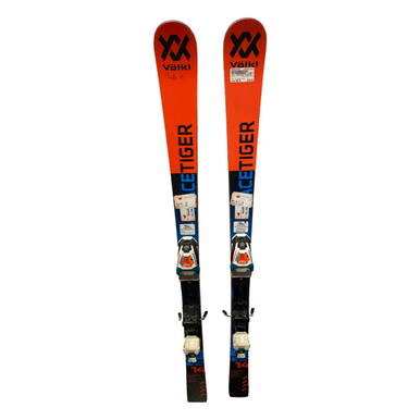 Used Volkl RACETIGER GS Boys DH Ski/Binding White/Royal/Red 140 cm 11883-S000147210
