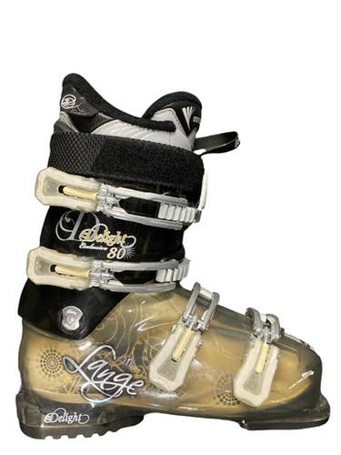 Used Lange DELIGHT 70 Womens DH Ski Boot Black 255 MP - M07.5 - W08.5 11883-S000142273