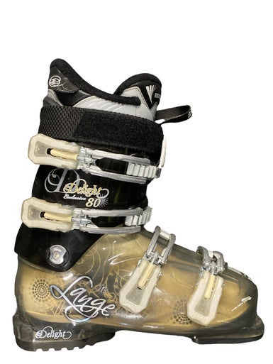 Used Lange DELIGHT 70 Womens DH Ski Boot Black 255 MP - M07.5 - W08.5 11883-S000142273