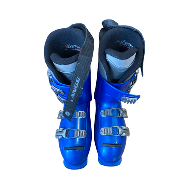 Used Lange 60 TEAM Boys DH Ski Boot Royal Blue 245 MP - M06.5 - W07.5 11883-S000140740
