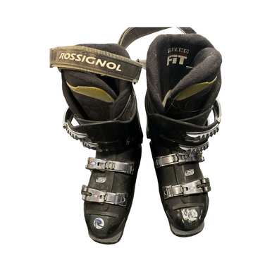 Used Rossignol COCKPIT Boys DH Ski Boot Black 245 MP - M06.5 - W07.5 11883-S000138951