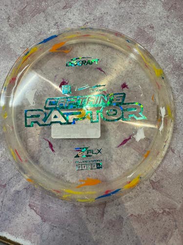 Used Discraft PAUL ULIBARRI CAPT RAPTOR Disc Golf Driver Green 11883-S000138786