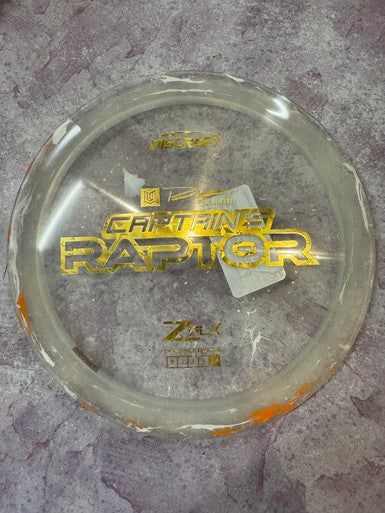 Used Discraft PAUL ULIBARRI CAPT RAPTOR Disc Golf Driver Gold 11883-S000138785