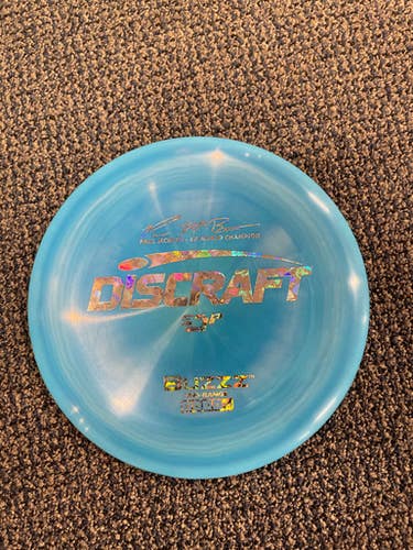 Used Discraft PAUL MCBETH ESP BUZZZ Disc Golf Driver Royal Blue 11883-S000138742