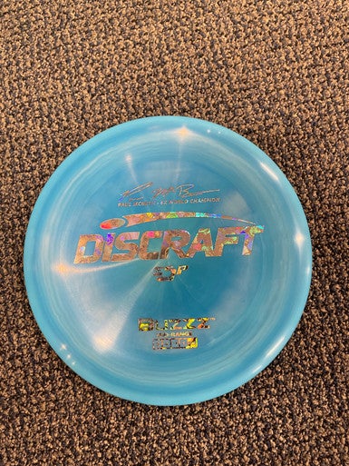 Used Discraft PAUL MCBETH ESP BUZZZ Disc Golf Driver Royal Blue 11883-S000138742