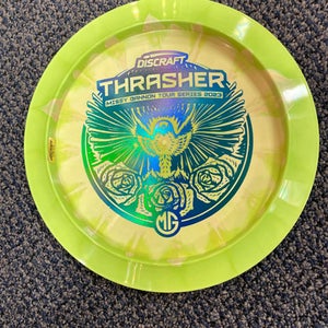 Used Discraft MISSY GANNON THRASHER 23 Disc Golf Driver Neon Green 11883-S000138734