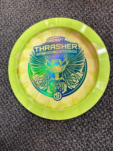 Used Discraft MISSY GANNON THRASHER 23 Disc Golf Driver Neon Green 11883-S000138734