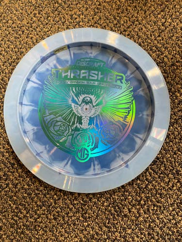 Used Discraft MISSY GANNON THRASHER 23 Disc Golf Driver Royal Blue 11883-S000138727