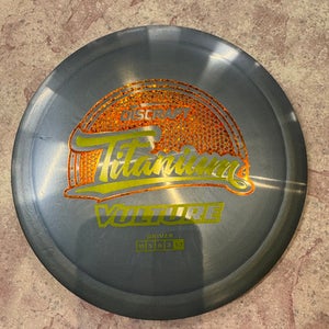 Used Discraft TITANIUM VULTURE Disc Golf Driver Grey 11883-S000138719