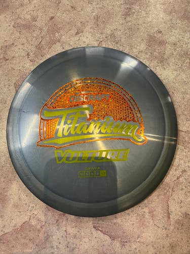 Used Discraft TITANIUM VULTURE Disc Golf Driver Grey 11883-S000138719