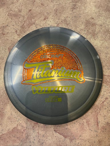 Used Discraft TITANIUM VULTURE Disc Golf Driver Grey 11883-S000138719