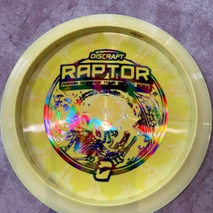 Used Discraft AARON GOSSAGE RAPTOR 2023 Disc Golf Driver Yellow 11883-S000138718