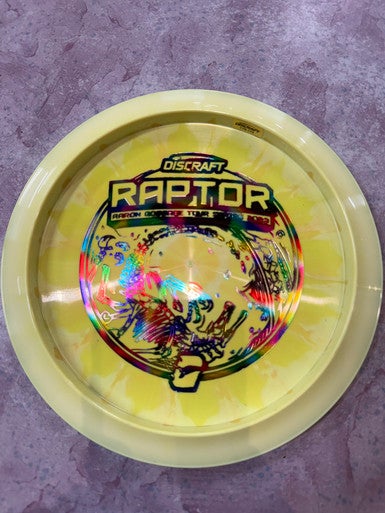 Used Discraft AARON GOSSAGE RAPTOR 2023 Disc Golf Driver Yellow 11883-S000138718