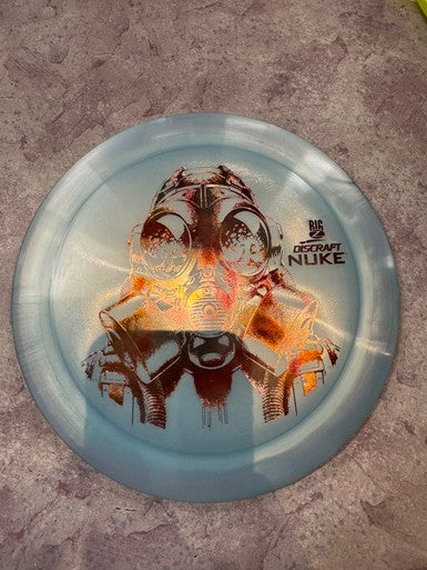 Used Discraft BIG Z NUKE Disc Golf Driver Royal Blue 11883-S000138714