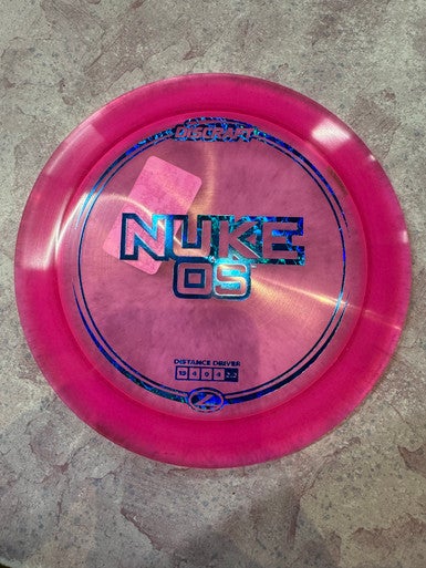 Used Discraft Z LINE NUKE OS Disc Golf Driver Pink 11883-S000138704