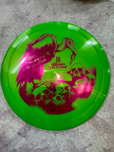 Used Discraft BIG Z VULTURE Disc Golf Driver Green 11883-S000138703