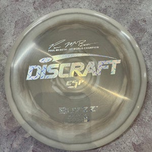 Used Discraft PAUL MCBETH ESP BUZZZ Disc Golf Driver Grey 11883-S000138701