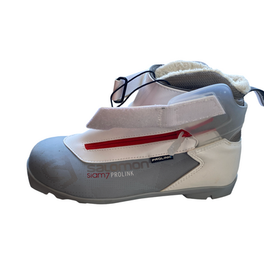 Used Salomon Mens NNN XC Ski Boots White W 07-07.5 / JR 05.5-06 11883-S000153395