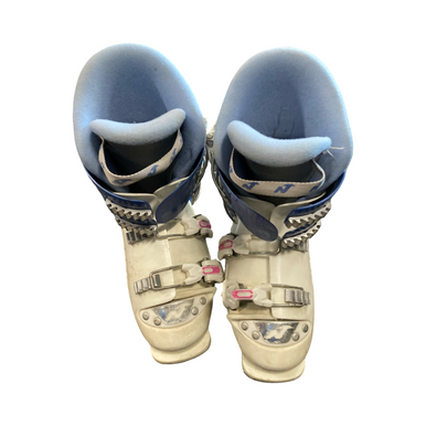 Used Nordica GP T1 Girls DH Ski Boot Carolina Blue And Pink 235 MP - J05.5 - W06.5 11883-S000153264