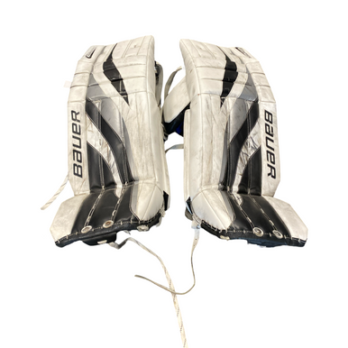 Used Bauer REACTOR Goalie Leg Pads Senior White 35" 11883-S000140011