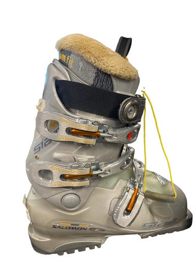 Used Salomon SIAM Womens DH Ski Boot Grey 235 MP - J05.5 - W06.5 11883-S000142018