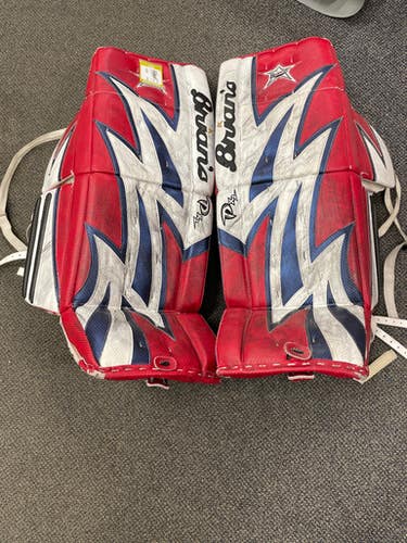 Used Brians PX2 Goalie Leg Pads Senior Red 28" 11883-S000138419