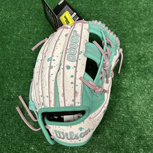 Wilson A2000 11.75" FP75 Fastpitch Softball Infield Glove Lavender Mint Splatter