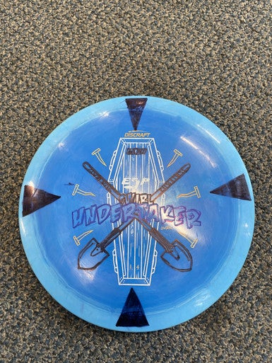 Used Discraft SWIRL UNDERTAKER Disc Golf Driver Royal Blue 11883-S000136382