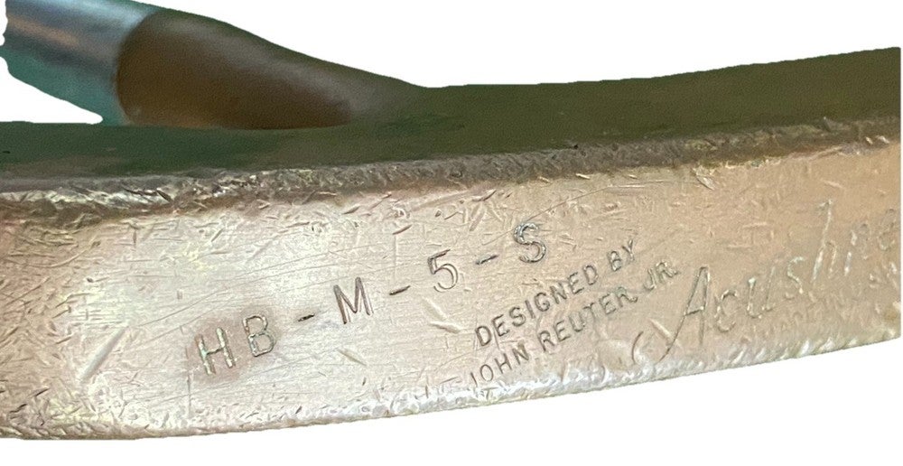 Acushnet Bullseye HB-M-5-S Reuter Jr Putter Fluted Steel 34.5" RH Flared Tip