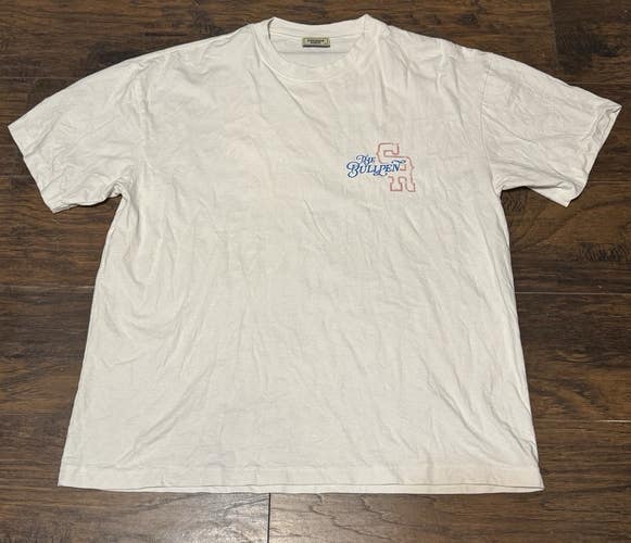 Mike. Stevenson Ranch The Bullpen Limited 2025 Summer Drop White Shirt Sz XL