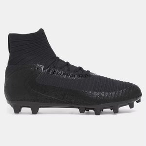 new men's 8 Under Armour UA Highlight 2 MC Knit black Football/lacrosse Cleats 3027304-003