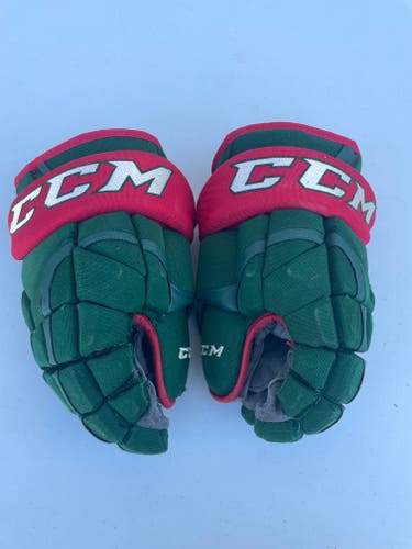 CCM HG12 Pro Stock 13” Hockey Gloves WILD Green 5248