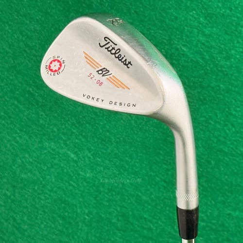 Titleist Vokey Spin Milled 2009 Tour Chrome 52-08 52 GW Gap Wedge Flex Steel