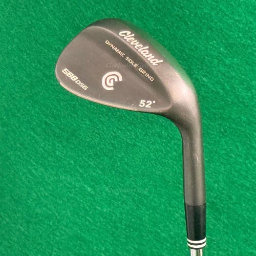 Cleveland 588 DSG GunMetal 52 Dynamic Sole Grind Gap Wedge Factory Steel Wedge