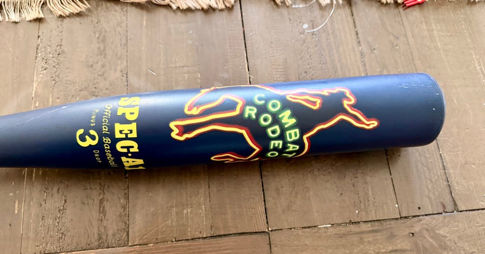Combat MFG Spec A1 Alloy BBCOR Certified Bat (-3) 30 oz 33" “Saddle Up and Throw Down”