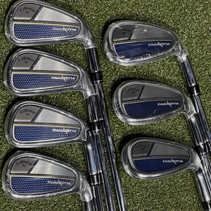 Callaway Paradym Iron Set 5-PW, AW Stiff Flex Steel Elevate MPH 95 NEW!
