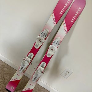 Kid's 2023 All Mountain 110 cm Defiance Flash 110 Skis With Bindings (Used)