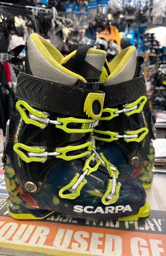 270 Scarpa Freedom SL telemark tele Used Men's Ski Boots 27 x/c alpine touring downhill