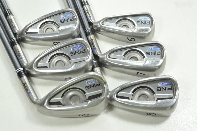 Ping G Series 6-W,SW Iron Set Senior Flex Purple Dot RH CFS 65g Graphite #205444