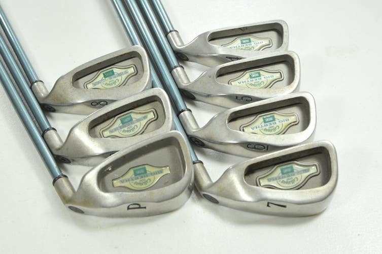 Callaway Big Bertha Gems 4-PW Iron Set Ladies Flex Right Graphite # 205459