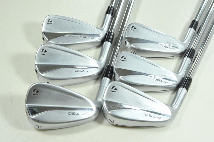 LEFT HANDED TaylorMade P790 2021 5-PW Iron Set Stiff Flex DG S300 Steel #205418