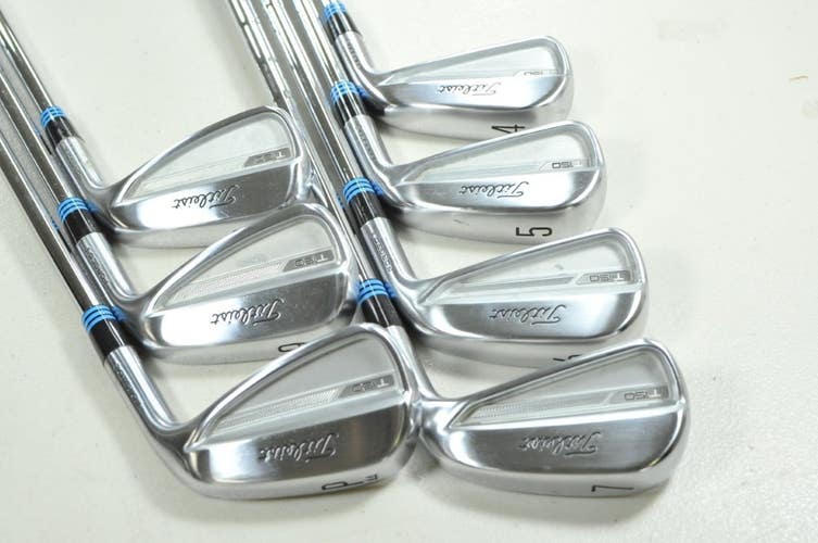 Titleist T150 2023 4-PW Iron Set Stiff Flex Right KBS V Ten 115g Steel # 205374