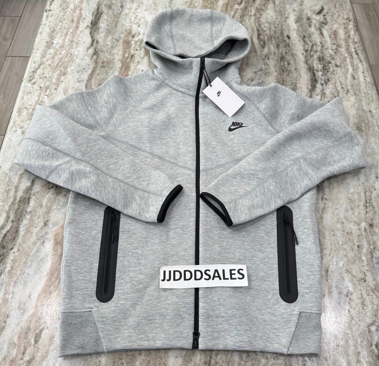 nike tech fleece hoodie grey medium