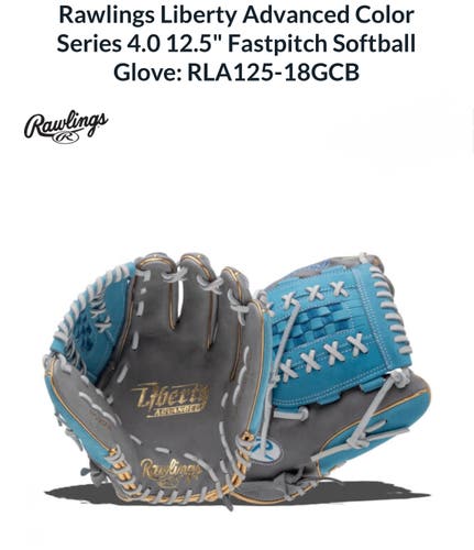 ***LIMITED EDITION***  New 2025 Rawlings Right Hand Throw Liberty Advanced Softball Glove 12.5"